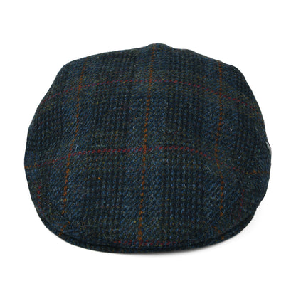 City Sport HARRIS TWEED Schiebermütze mit Fensterscheibenmuster - Blau-Marineblau