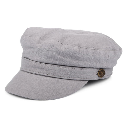 Christys Paddington Schiffermütze aus schwerem Leinen - Grau