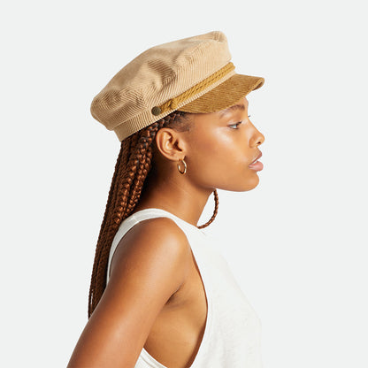 Brixton Kord Schiffermütze - Bronze-Sand