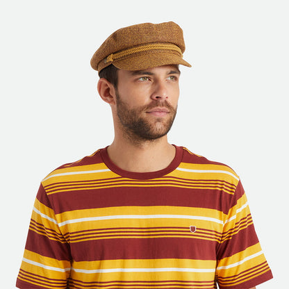 Brixton Schiffermütze aus Stroh - Hellbraun