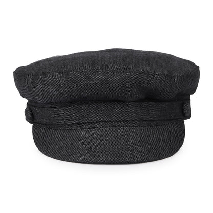 Failsworth Mariner Schiffermütze aus Irischem Leinen - Anthrazit