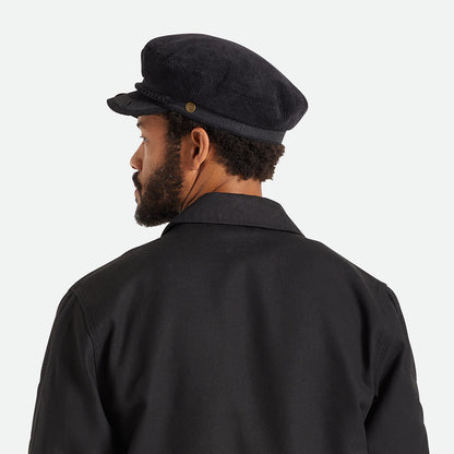 Brixton Reserve Kord Schiffermütze - Schwarz