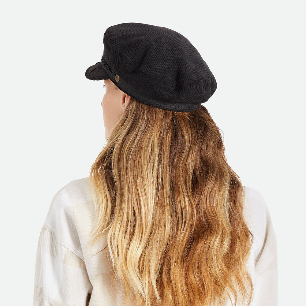 Brixton Reserve Kord Schiffermütze - Schwarz