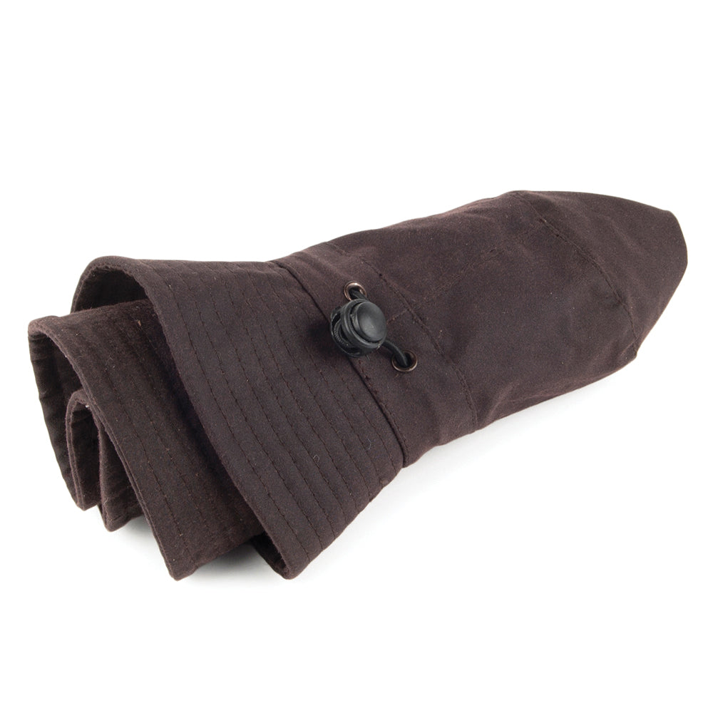 Jaxon & James Wasserfester Fischerhut aus Wachsstoff - Braun