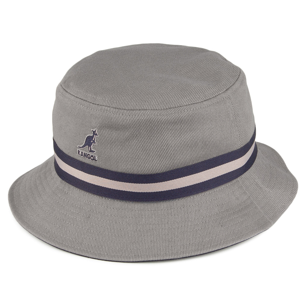 Kangol Stripe Lahinch Fischerhut - Grau