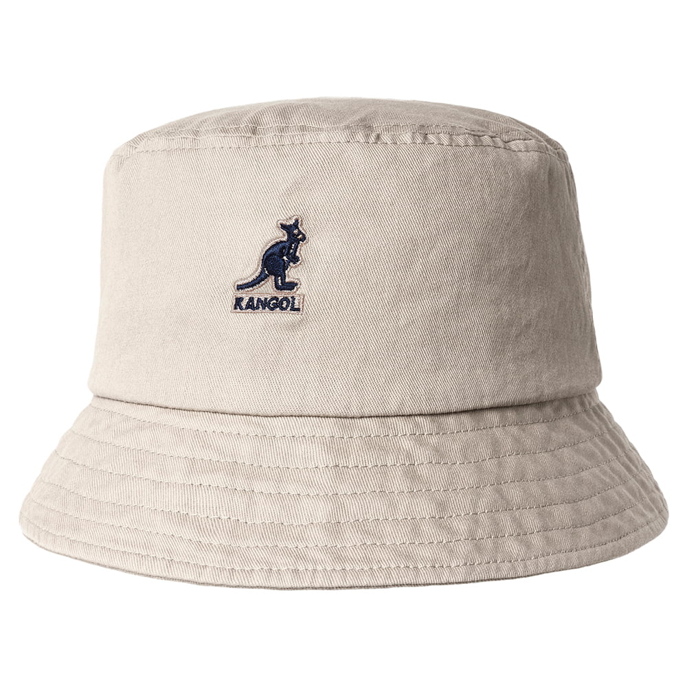 Kangol Washed Fischerhut aus Baumwolle - Khaki