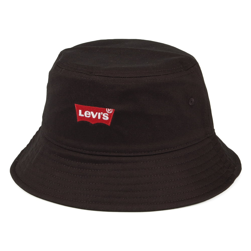 Levi's Batwing Fischerhut aus Baumwolle - Schwarz