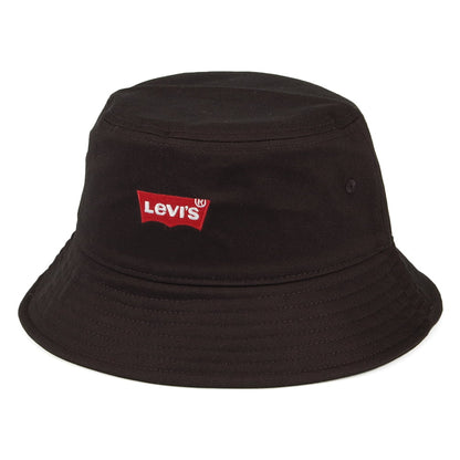Levi's Batwing Fischerhut aus Baumwolle - Schwarz