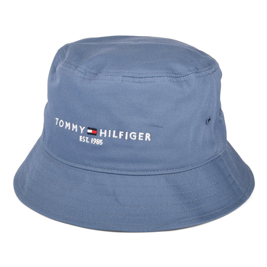Tommy Hilfiger TH Established Fischerhut aus organischer Baumwolle - Schieferblau