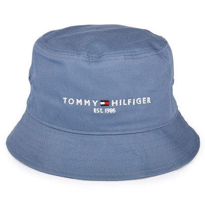 Tommy Hilfiger TH Established Fischerhut aus organischer Baumwolle - Schieferblau