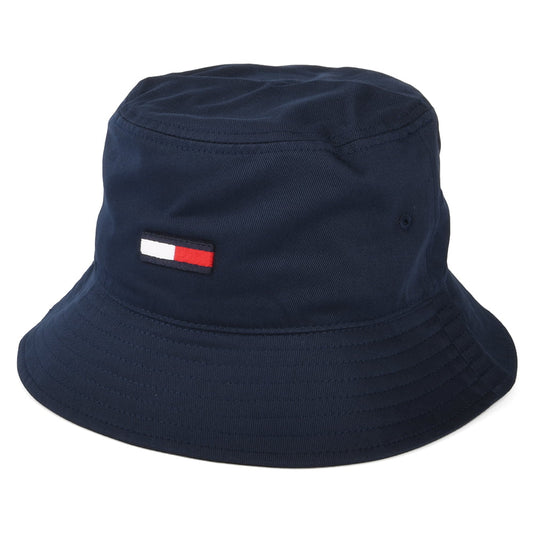 Tommy Hilfiger TJM Flag Fischerhut aus organischer Baumwolle - Marineblau