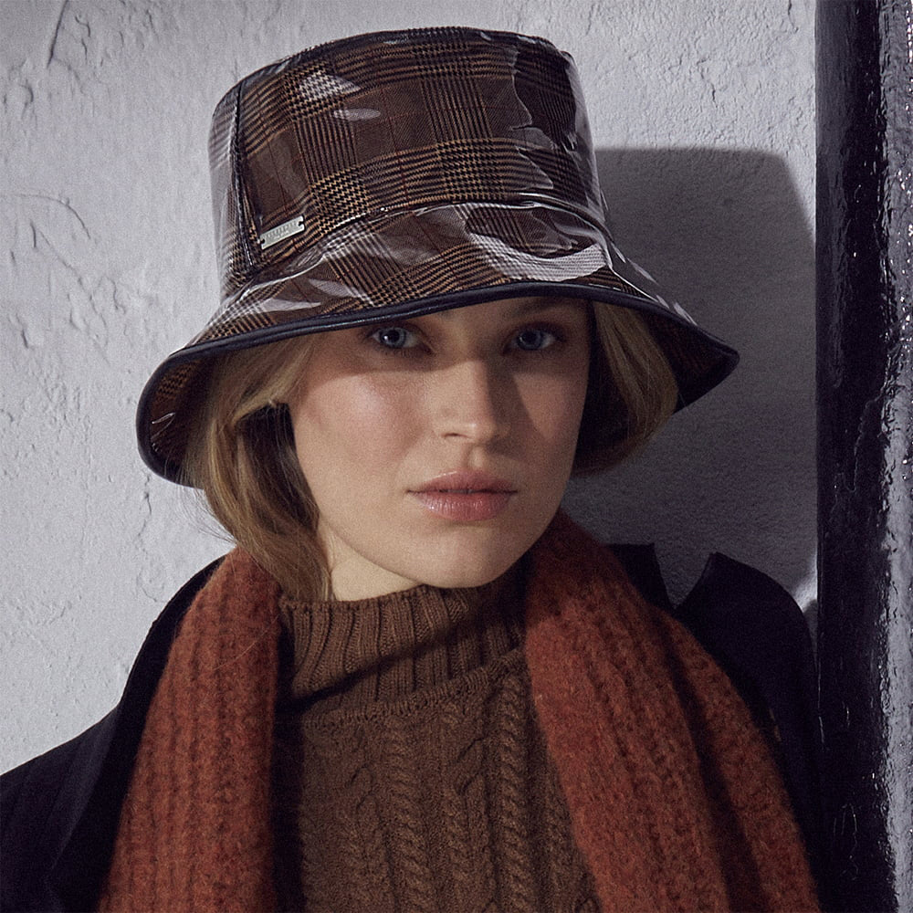 Seeberger Regen Vinyl Fischerhut - Kamel