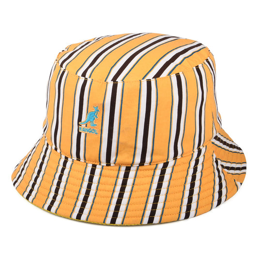 Kangol Double Pattern Special Wendbarer Fischerhut - Senfgelb