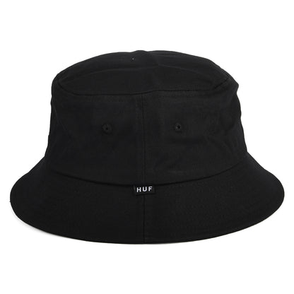 HUF Essentials Triple Triangle Baumwoll Fischerhut - Schwarz
