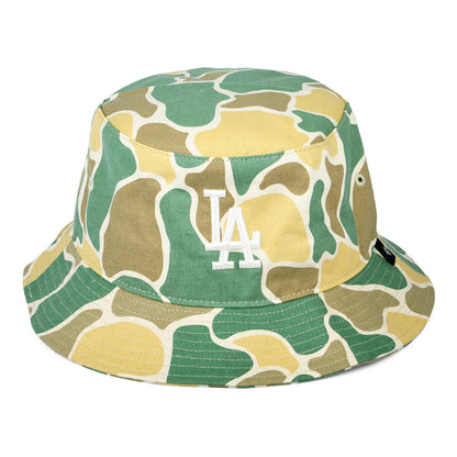 47 Brand L.A. Dodgers Fischerhut - MLB Duck Camo - Natur-Olivgrün