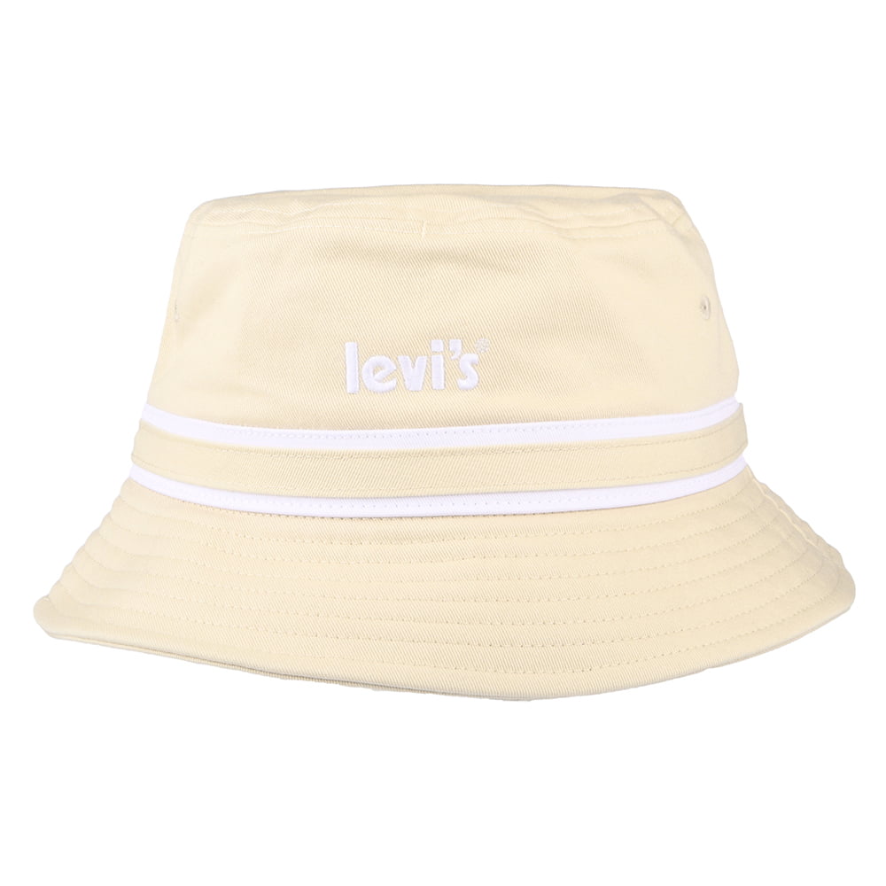 Levi's Poster Logo Fischerhut mit Streifen - Beige