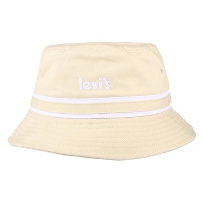Levi's Poster Logo Fischerhut mit Streifen - Beige