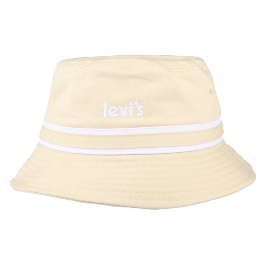 Levi's Poster Logo Fischerhut mit Streifen - Beige