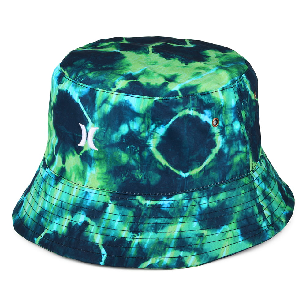 Hurley Small Logo Fischerhut Tie Dye - Marineblau-Grün