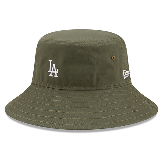 New Era Tapered L.A. Dodgers Fischerhut aus Baumwolle - MLB Team Tab - Olivgrün