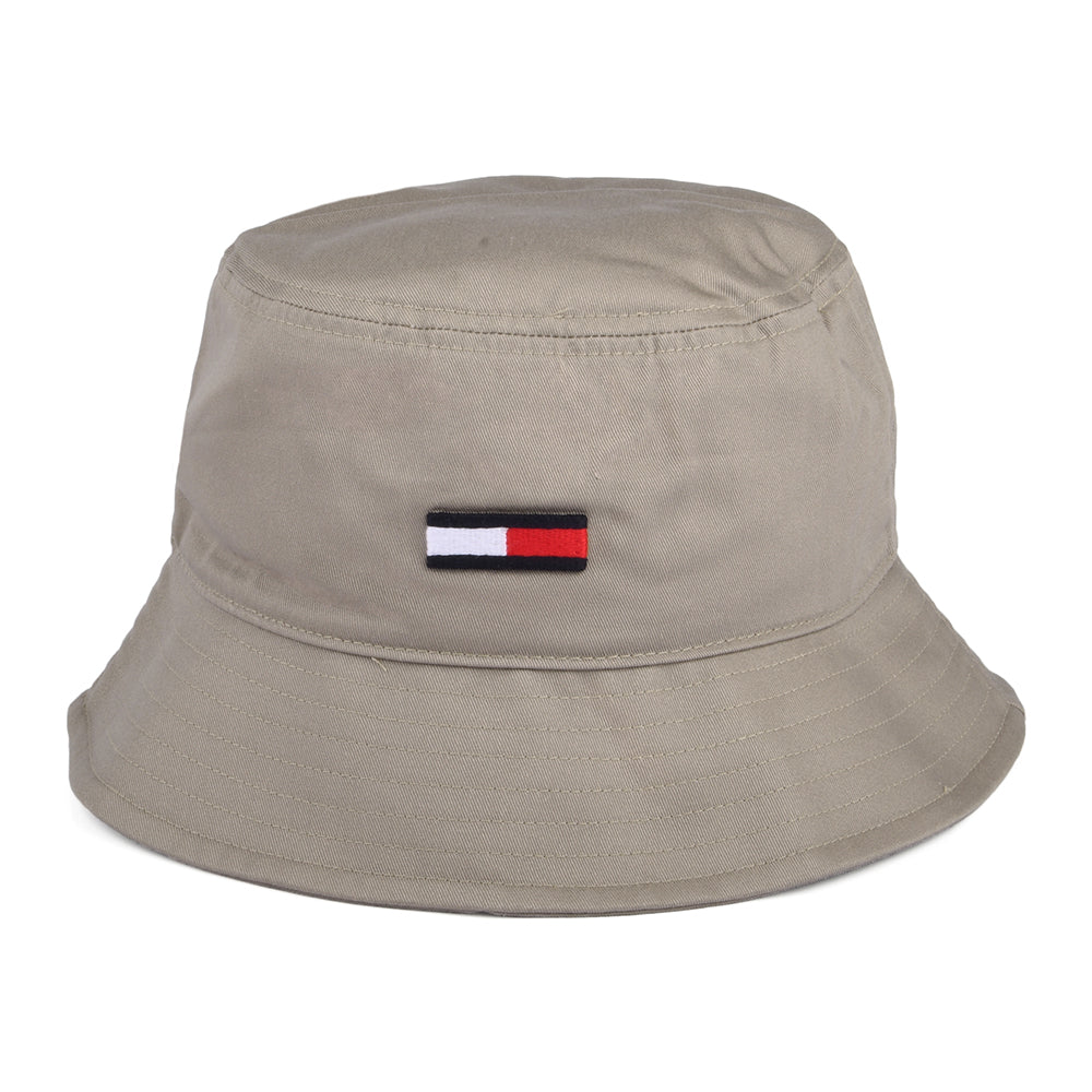 Tommy Hilfiger TJM Flag Fischerhut aus organischer Baumwolle - Sand