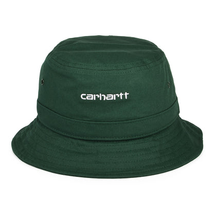 Carhartt WIP Script Fischerhut aus Baumwoll-Canvas - Waldgrün
