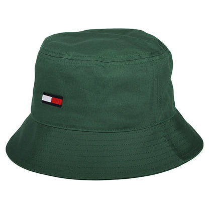 Tommy Hilfiger TJM Flag Fischerhut aus organischer Baumwolle - Salbeigrün