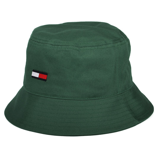 Tommy Hilfiger TJM Flag Fischerhut aus organischer Baumwolle - Salbeigrün