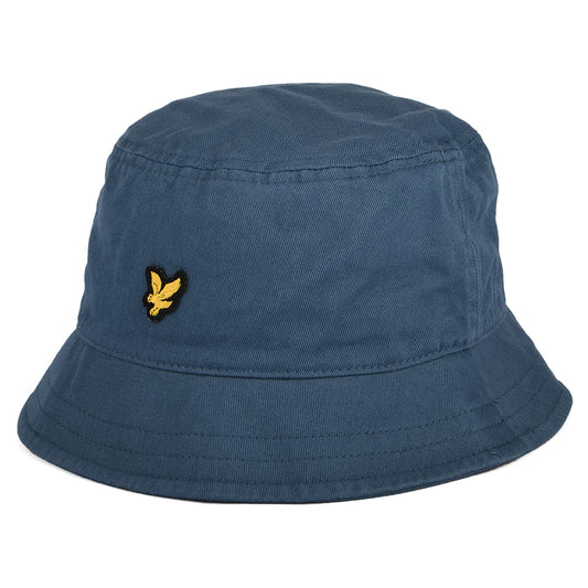 Lyle & Scott Fischerhut aus Baumwolle - Rauchblau
