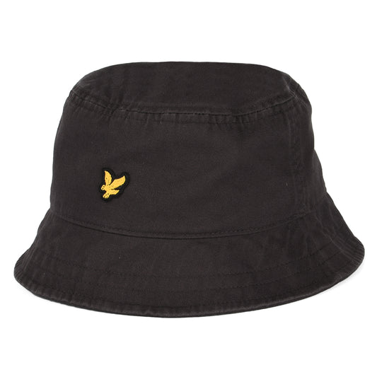 Lyle & Scott Fischerhut aus Baumwolle - Grau-Grün