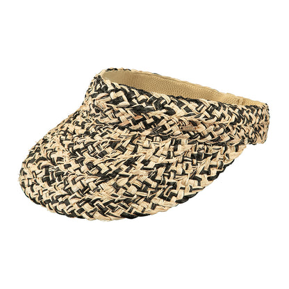 Barts Fatua Sonnenschild aus Raffia Stroh - Natur-Schwarz