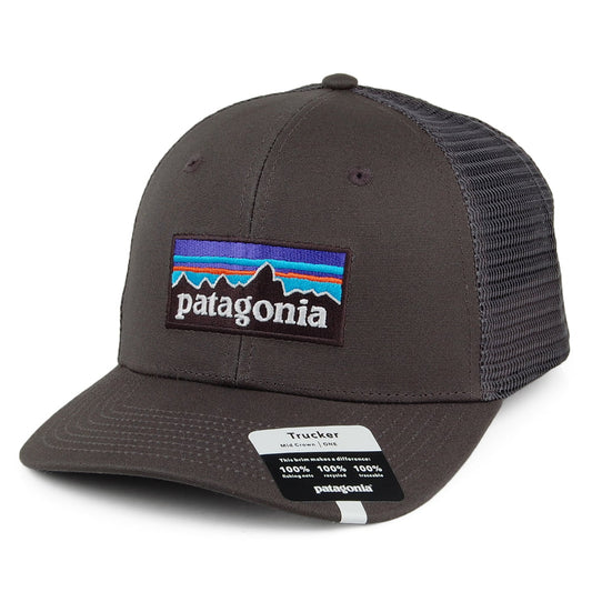 Patagonia P-6 Logo Trucker Cap aus organischer Baumwolle - Grau