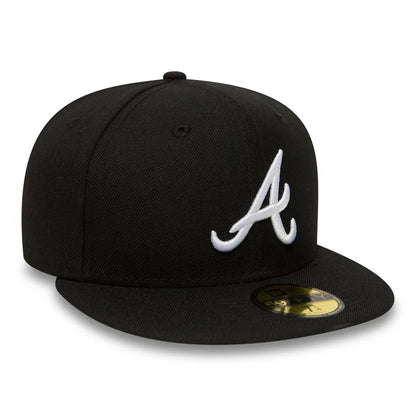 New Era 59FIFTY Atlanta Braves Cap - MLB Basic - Schwarz-Weiß