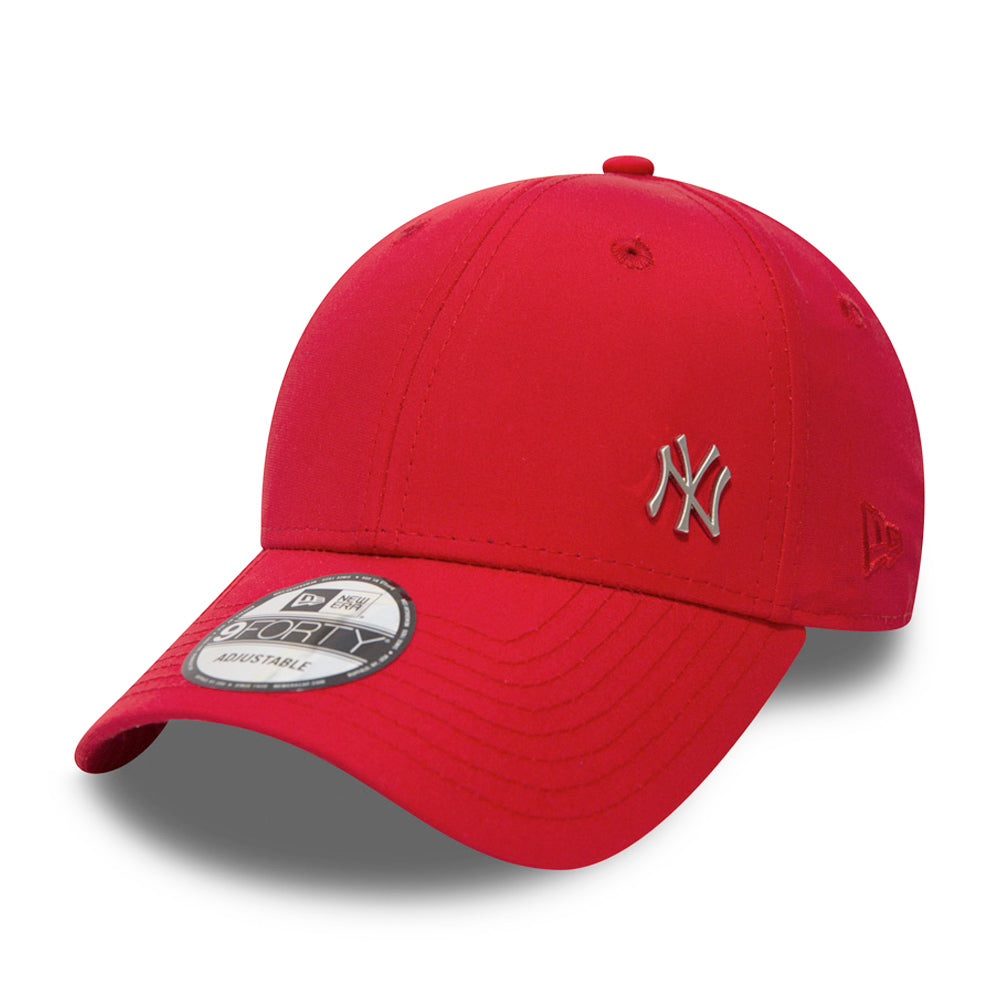 New Era 9FORTY New York Yankees Baseball Cap - Flawless Logo - Rot