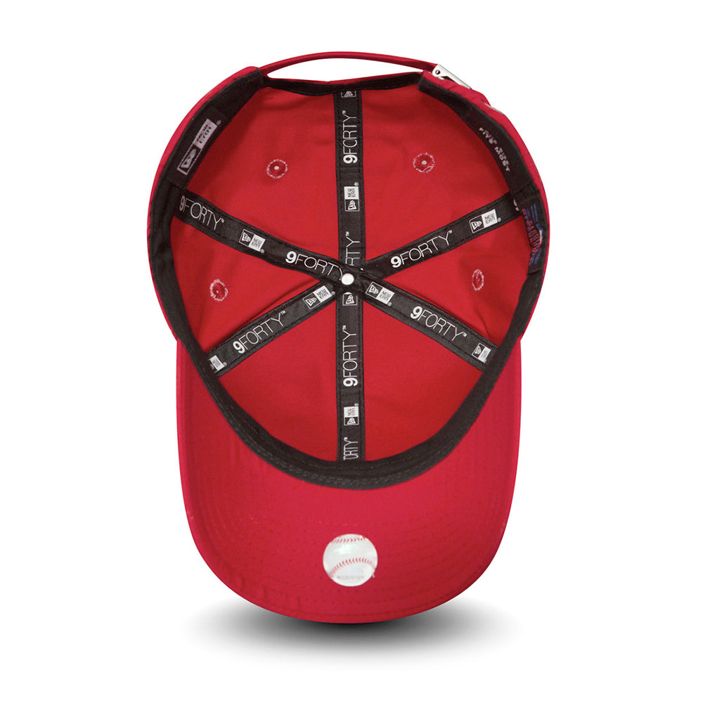 New Era 9FORTY New York Yankees Baseball Cap - Flawless Logo - Rot