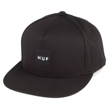 HUF Box Logo Snapback Cap - Schwarz