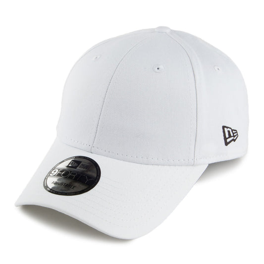 New Era 9FORTY Blank Baseball Cap - Flag Collection - Weiß