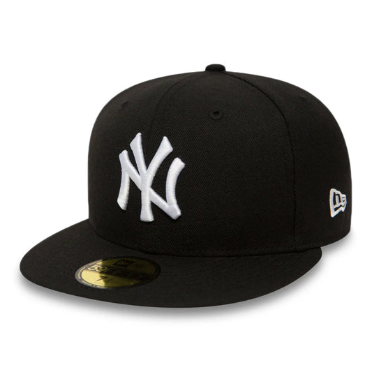 New Era 59FIFTY New York Yankees Baseball Cap - MLB League Basic - Schwarz-Weiß