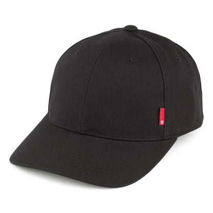 Levi's Klassische Twill Cap mit rotem unbedruckten Logo - Schwarz