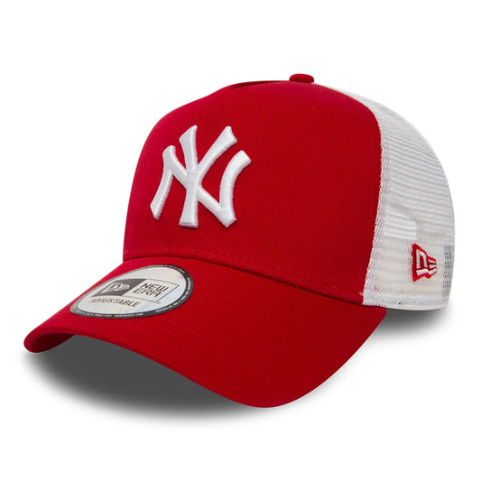 New Era A-Frame New York Yankees Trucker Cap - MLB Clean Trucker - Rot