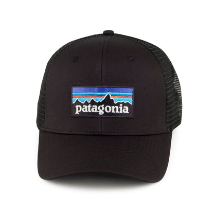 Patagonia P-6 Logo Trucker Cap aus organischer Baumwolle - Schwarz