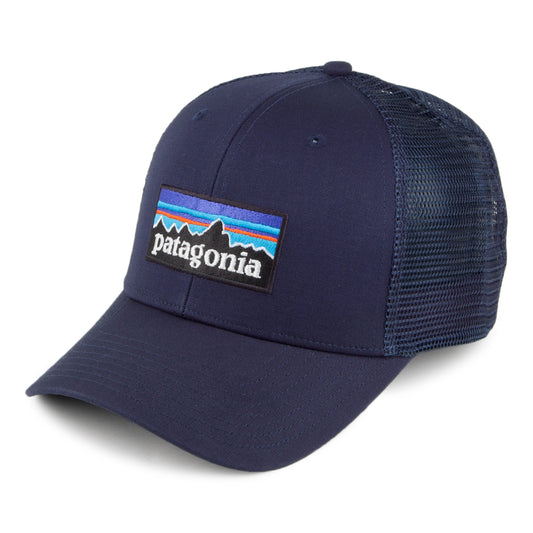 Patagonia P-6 Logo Trucker Cap aus organischer Baumwolle - Marineblau