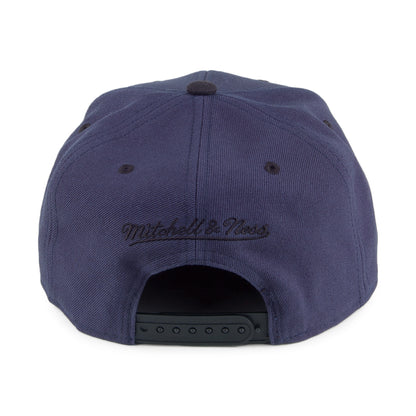 Mitchell & Ness Box Logo Snapback Cap - Marineblau-Schwarz