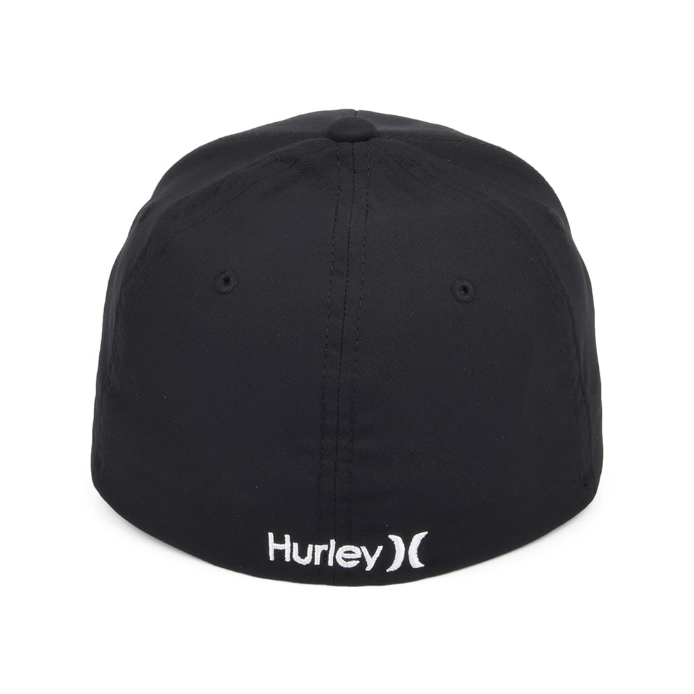 Hurley Dri-Fit One & Only Flexfit Baseball Cap - Schwarz-Weiß