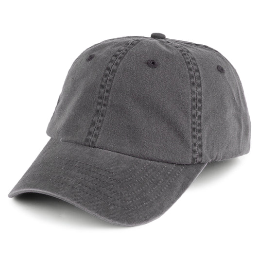 Village Hats Vintage Baseball Cap aus Baumwolle - Schwarz