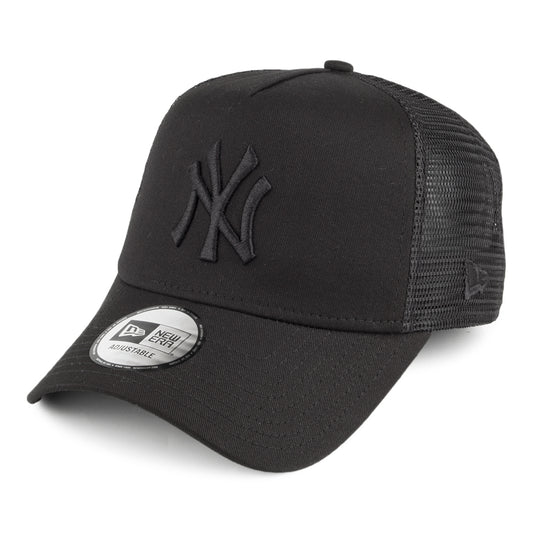 New Era New York Yankees Trucker Cap - MLB Essential - Schwarz auf Schwarz