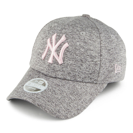 New Era Damen 9FORTY New York Yankees Baseball Cap - MLB Tech Jersey - Grau