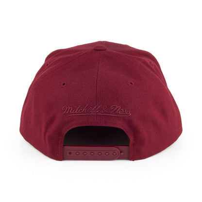 Mitchell & Ness Cleveland Cavaliers Snapback Cap - Vice Script Solid - Weinrot