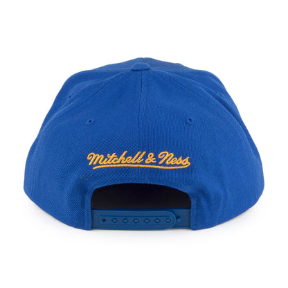 Mitchell & Ness Golden State Warriors Snapback Cap - Vice Script Solid - Blau