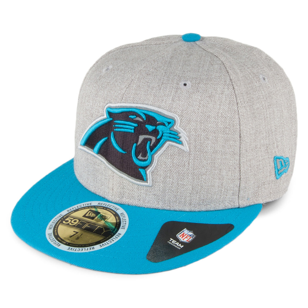 New Era 59FIFTY Carolina Panthers Baseball Cap - Reflective Heather - Grau-Blau